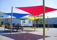 Example of completed Shade Sails project