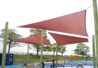 Example of completed Shade Sails project