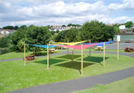 Example of completed Shade Sails project
