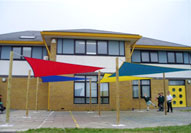 Example of completed Shade Sails project