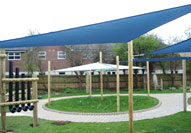 Example of completed Shade Sails project