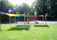 Example of completed Shade Sails project